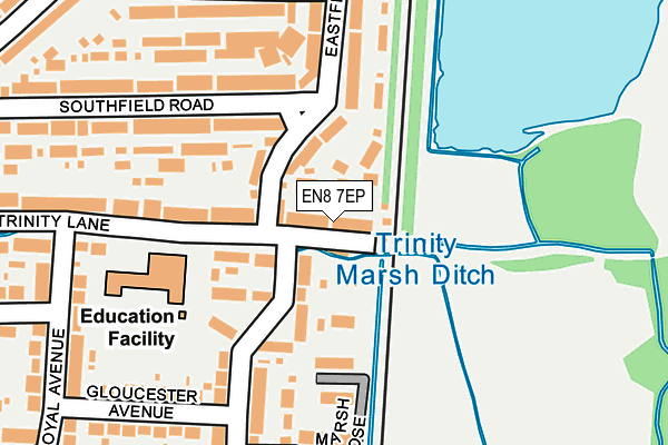 EN8 7EP map - OS OpenMap – Local (Ordnance Survey)