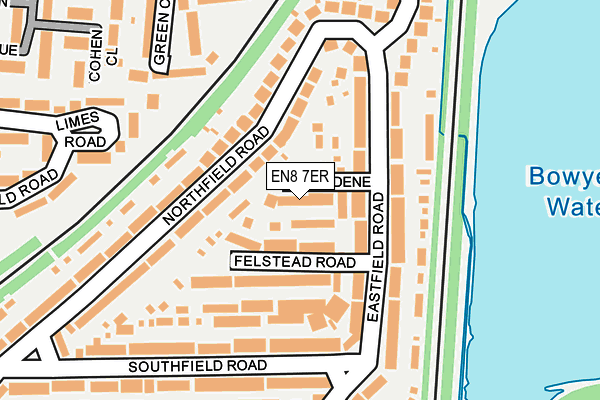 EN8 7ER map - OS OpenMap – Local (Ordnance Survey) EN8 7ER map - OS OpenMap – Local (Ordnance Survey)