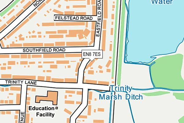 EN8 7ES map - OS OpenMap – Local (Ordnance Survey) EN8 7ES map - OS OpenMap – Local (Ordnance Survey)