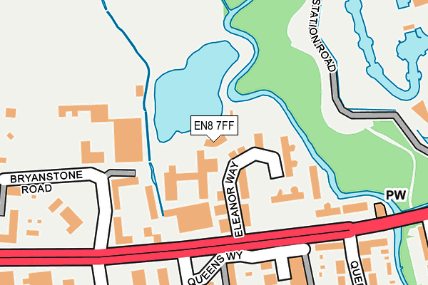 EN8 7FF map - OS OpenMap – Local (Ordnance Survey) EN8 7FF map - OS OpenMap – Local (Ordnance Survey)