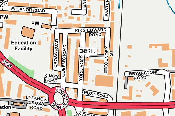 EN8 7HJ map - OS OpenMap – Local (Ordnance Survey) EN8 7HJ map - OS OpenMap – Local (Ordnance Survey)