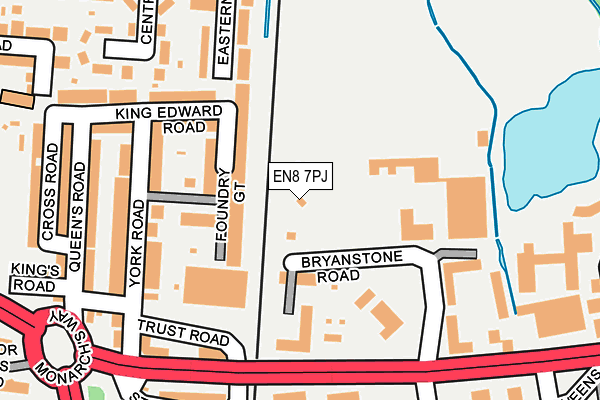 EN8 7PJ map - OS OpenMap – Local (Ordnance Survey) EN8 7PJ map - OS OpenMap – Local (Ordnance Survey)