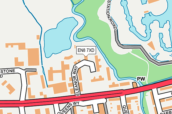 EN8 7XD map - OS OpenMap – Local (Ordnance Survey) EN8 7XD map - OS OpenMap – Local (Ordnance Survey)
