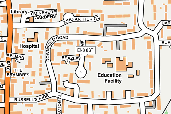 EN8 8ST map - OS OpenMap – Local (Ordnance Survey)