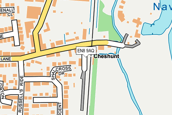 EN8 9AQ map - OS OpenMap – Local (Ordnance Survey) EN8 9AQ map - OS OpenMap – Local (Ordnance Survey)