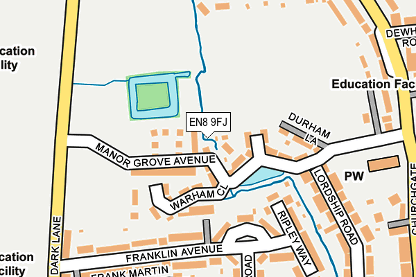 EN8 9FJ map - OS OpenMap – Local (Ordnance Survey) EN8 9FJ map - OS OpenMap – Local (Ordnance Survey)