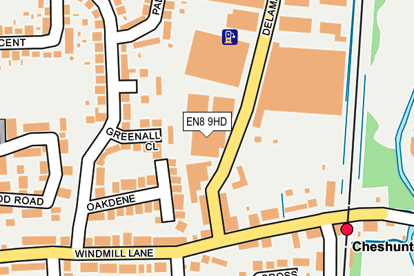 EN8 9HD map - OS OpenMap – Local (Ordnance Survey) EN8 9HD map - OS OpenMap – Local (Ordnance Survey)