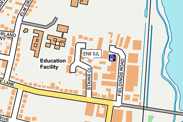 EN8 9JL map - OS OpenMap – Local (Ordnance Survey) EN8 9JL map - OS OpenMap – Local (Ordnance Survey)