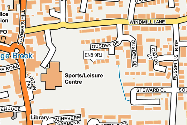EN8 9RJ map - OS OpenMap – Local (Ordnance Survey) EN8 9RJ map - OS OpenMap – Local (Ordnance Survey)