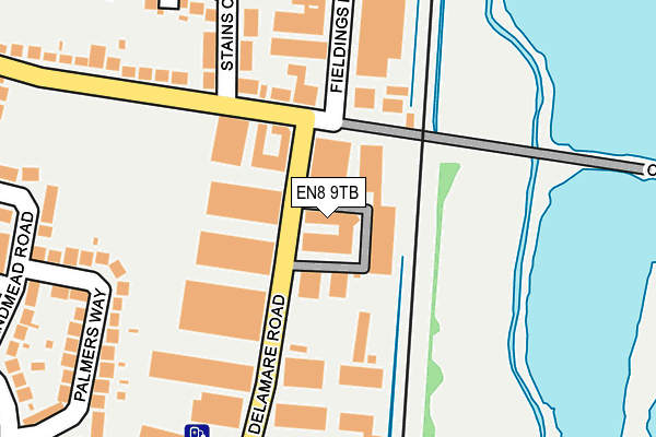 EN8 9TB map - OS OpenMap – Local (Ordnance Survey) EN8 9TB map - OS OpenMap – Local (Ordnance Survey)