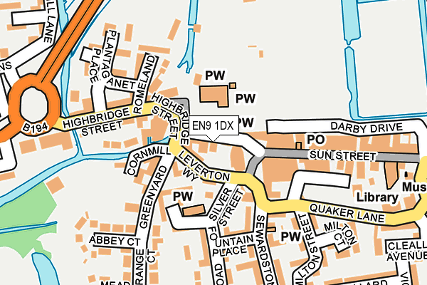 EN9 1DX map - OS OpenMap – Local (Ordnance Survey) EN9 1DX map - OS OpenMap – Local (Ordnance Survey)