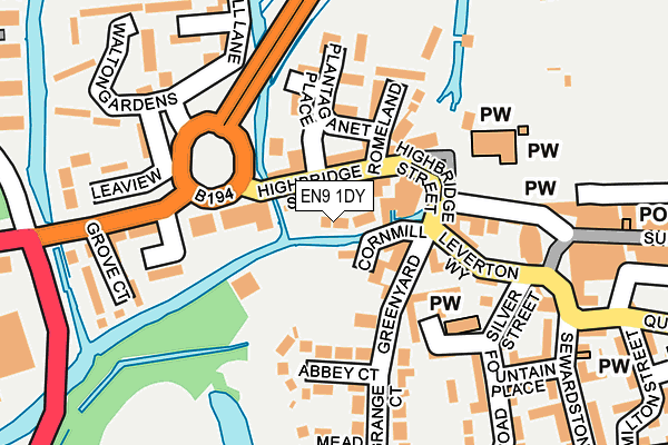 EN9 1DY map - OS OpenMap – Local (Ordnance Survey) EN9 1DY map - OS OpenMap – Local (Ordnance Survey)