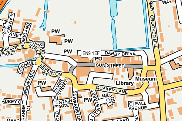 EN9 1EF map - OS OpenMap – Local (Ordnance Survey) EN9 1EF map - OS OpenMap – Local (Ordnance Survey)