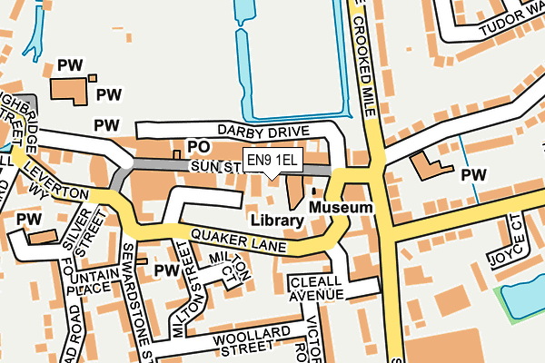 EN9 1EL map - OS OpenMap – Local (Ordnance Survey) EN9 1EL map - OS OpenMap – Local (Ordnance Survey)