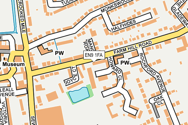 EN9 1FA map - OS OpenMap – Local (Ordnance Survey) EN9 1FA map - OS OpenMap – Local (Ordnance Survey)
