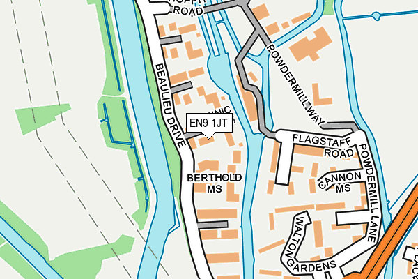 EN9 1JT map - OS OpenMap – Local (Ordnance Survey) EN9 1JT map - OS OpenMap – Local (Ordnance Survey)