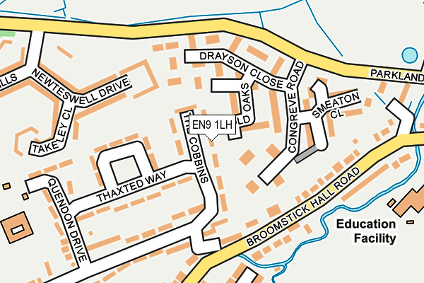 EN9 1LH map - OS OpenMap – Local (Ordnance Survey) EN9 1LH map - OS OpenMap – Local (Ordnance Survey)