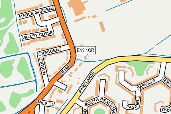 EN9 1QR map - OS OpenMap – Local (Ordnance Survey) EN9 1QR map - OS OpenMap – Local (Ordnance Survey)