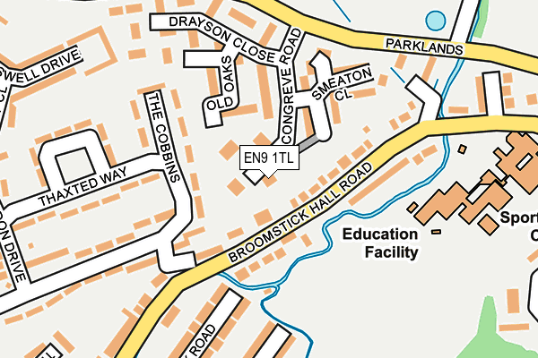 EN9 1TL map - OS OpenMap – Local (Ordnance Survey) EN9 1TL map - OS OpenMap – Local (Ordnance Survey)
