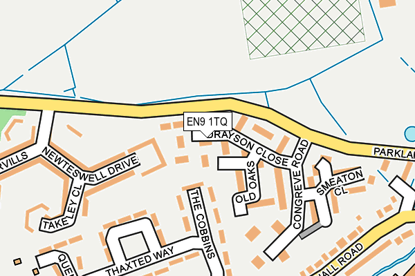 EN9 1TQ map - OS OpenMap – Local (Ordnance Survey) EN9 1TQ map - OS OpenMap – Local (Ordnance Survey)