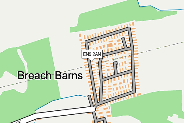 EN9 2AN map - OS OpenMap – Local (Ordnance Survey) EN9 2AN map - OS OpenMap – Local (Ordnance Survey)