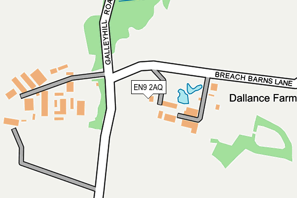 EN9 2AQ map - OS OpenMap – Local (Ordnance Survey) EN9 2AQ map - OS OpenMap – Local (Ordnance Survey)