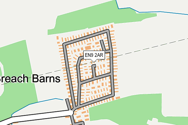 EN9 2AR map - OS OpenMap – Local (Ordnance Survey) EN9 2AR map - OS OpenMap – Local (Ordnance Survey)