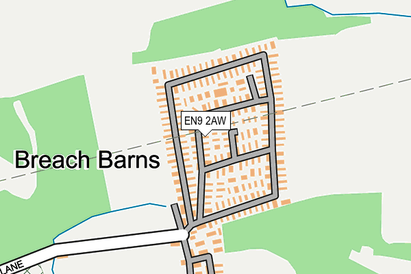 EN9 2AW map - OS OpenMap – Local (Ordnance Survey) EN9 2AW map - OS OpenMap – Local (Ordnance Survey)