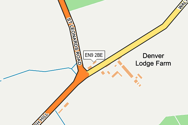 EN9 2BE map - OS OpenMap – Local (Ordnance Survey) EN9 2BE map - OS OpenMap – Local (Ordnance Survey)