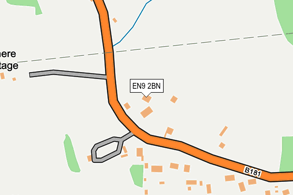 EN9 2BN map - OS OpenMap – Local (Ordnance Survey) EN9 2BN map - OS OpenMap – Local (Ordnance Survey)