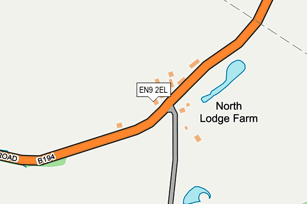 EN9 2EL map - OS OpenMap – Local (Ordnance Survey) EN9 2EL map - OS OpenMap – Local (Ordnance Survey)