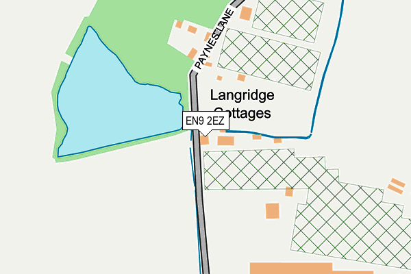 EN9 2EZ map - OS OpenMap – Local (Ordnance Survey)