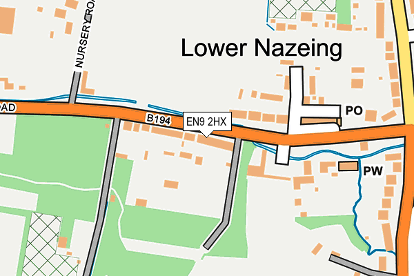 EN9 2HX map - OS OpenMap – Local (Ordnance Survey) EN9 2HX map - OS OpenMap – Local (Ordnance Survey)