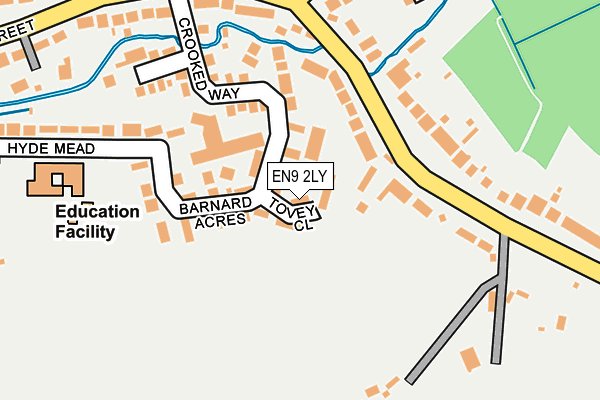 EN9 2LY map - OS OpenMap – Local (Ordnance Survey) EN9 2LY map - OS OpenMap – Local (Ordnance Survey)
