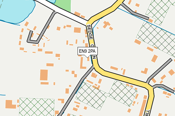 EN9 2PA map - OS OpenMap – Local (Ordnance Survey) EN9 2PA map - OS OpenMap – Local (Ordnance Survey)