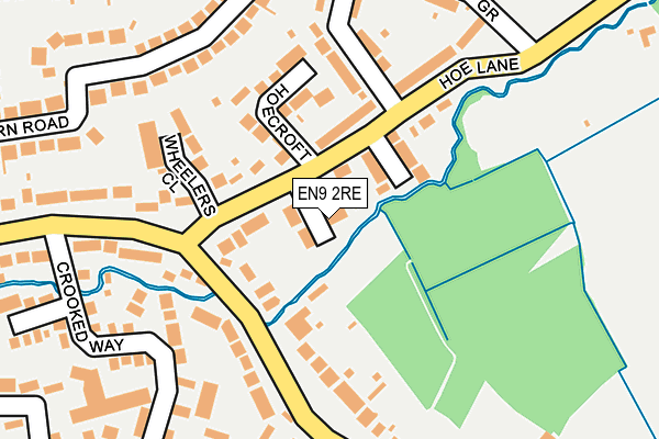 EN9 2RE map - OS OpenMap – Local (Ordnance Survey) EN9 2RE map - OS OpenMap – Local (Ordnance Survey)