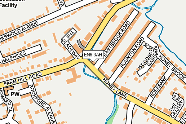 EN9 3AH map - OS OpenMap – Local (Ordnance Survey) EN9 3AH map - OS OpenMap – Local (Ordnance Survey)
