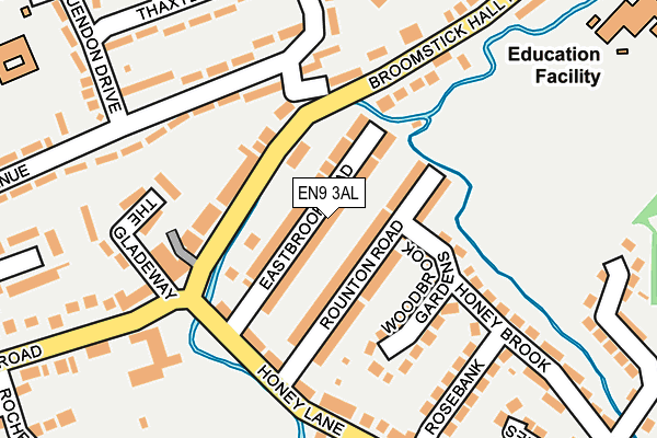 EN9 3AL map - OS OpenMap – Local (Ordnance Survey)