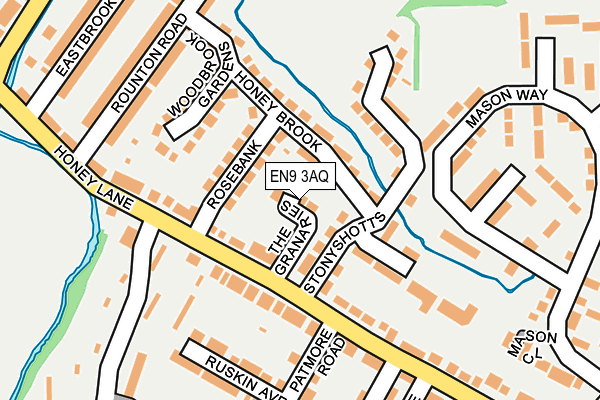 EN9 3AQ map - OS OpenMap – Local (Ordnance Survey) EN9 3AQ map - OS OpenMap – Local (Ordnance Survey)