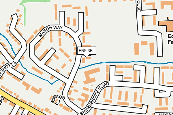EN9 3EJ map - OS OpenMap – Local (Ordnance Survey) EN9 3EJ map - OS OpenMap – Local (Ordnance Survey)