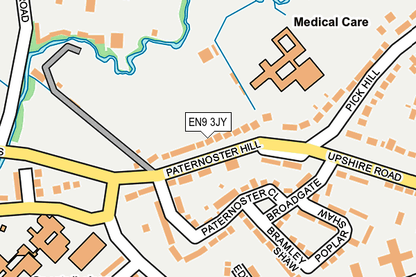 EN9 3JY map - OS OpenMap – Local (Ordnance Survey) EN9 3JY map - OS OpenMap – Local (Ordnance Survey)