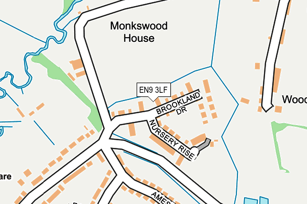 EN9 3LF map - OS OpenMap – Local (Ordnance Survey)
