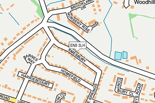 EN9 3LH map - OS OpenMap – Local (Ordnance Survey) EN9 3LH map - OS OpenMap – Local (Ordnance Survey)