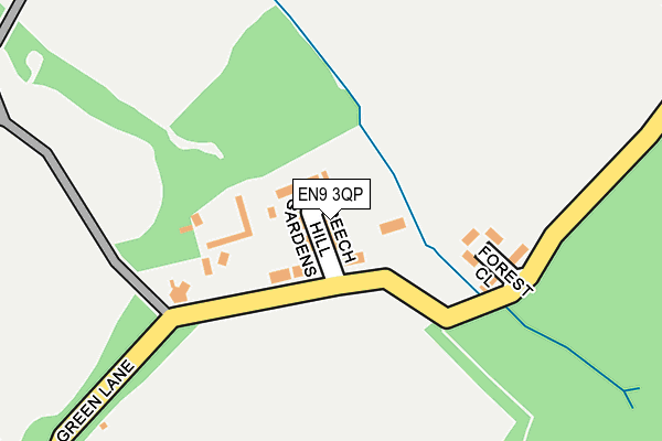 EN9 3QP map - OS OpenMap – Local (Ordnance Survey) EN9 3QP map - OS OpenMap – Local (Ordnance Survey)