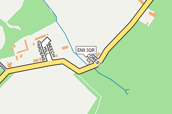 EN9 3QR map - OS OpenMap – Local (Ordnance Survey) EN9 3QR map - OS OpenMap – Local (Ordnance Survey)