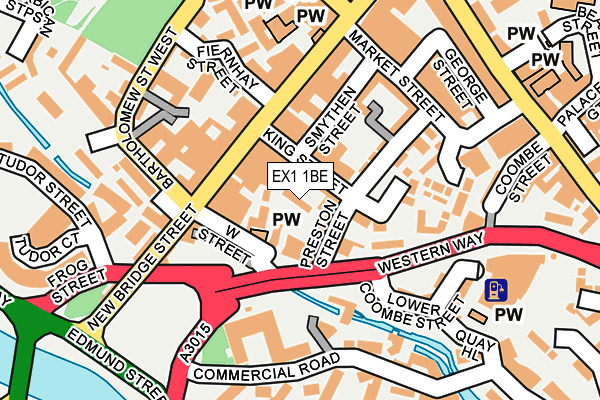 EX1 1BE map - OS OpenMap – Local (Ordnance Survey) EX1 1BE map - OS OpenMap – Local (Ordnance Survey)