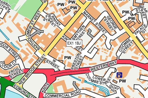 EX1 1BJ map - OS OpenMap – Local (Ordnance Survey) EX1 1BJ map - OS OpenMap – Local (Ordnance Survey)