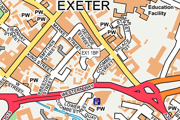 EX1 1BP map - OS OpenMap – Local (Ordnance Survey) EX1 1BP map - OS OpenMap – Local (Ordnance Survey)