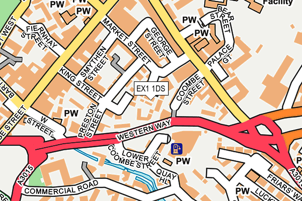 EX1 1DS map - OS OpenMap – Local (Ordnance Survey) EX1 1DS map - OS OpenMap – Local (Ordnance Survey)
