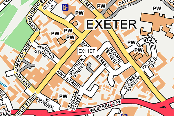 EX1 1DT map - OS OpenMap – Local (Ordnance Survey) EX1 1DT map - OS OpenMap – Local (Ordnance Survey)